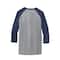 Port & Company® Core Blend 3/4-Sleeve Raglan Tee